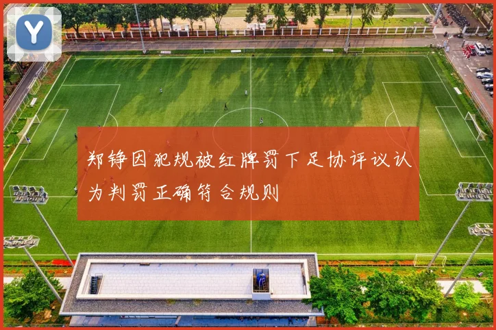 郑铮因犯规被红牌罚下足协评议认为判罚正确符合规则